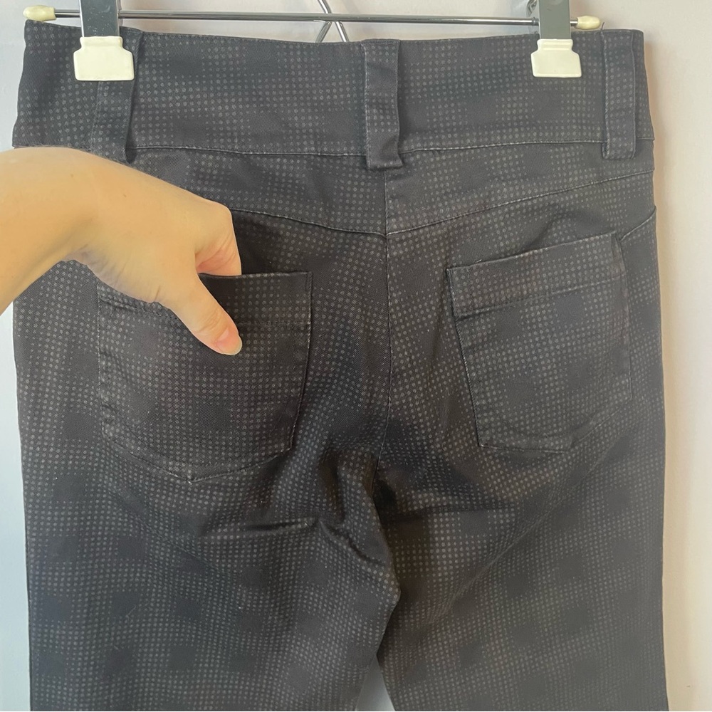 Puma Black Checkered Gray Dot Pattern Double Butt… - image 6